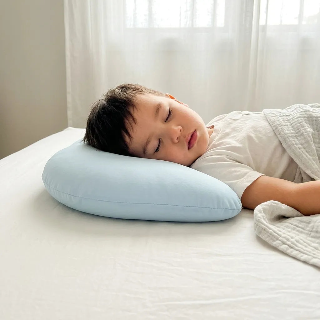 Photo shared by Lisa: her son napping on the Booney pillow